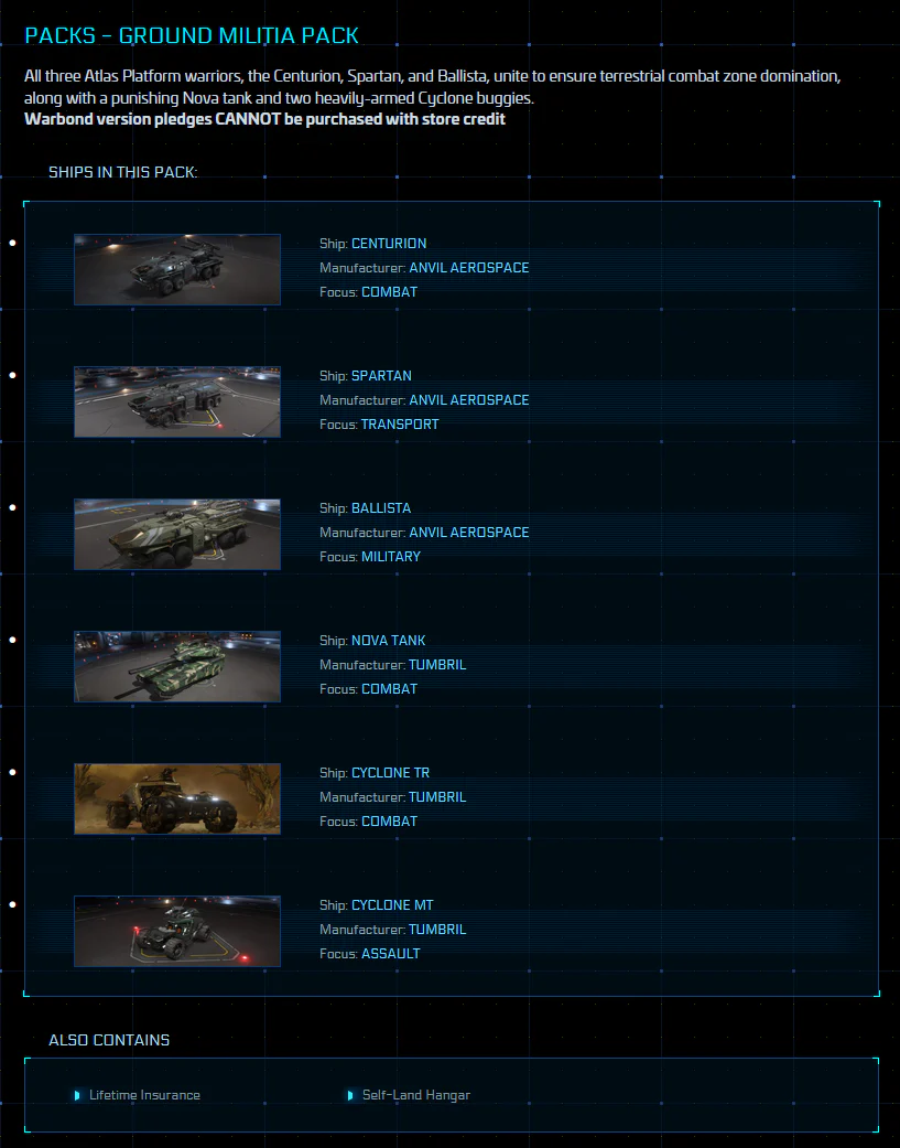 Ground Militia Pack ( Centurion / Spartan / Ballista / Nova / Cyclones TR + MT ) - Original Concept LTI - Image 2